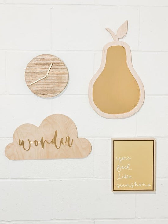 Pear Mirror | Nursery Wall Decor