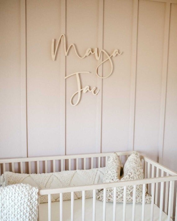 Oversized Nursery Name Sign Cut Out